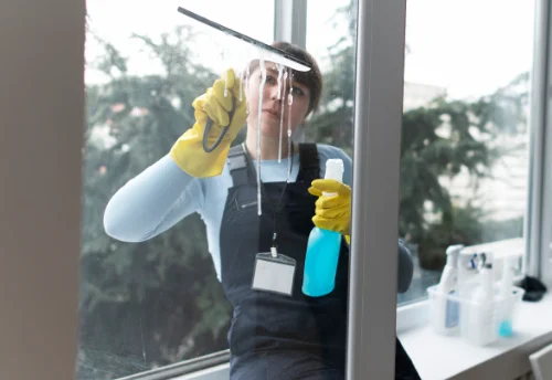 Nettoyage de vitres intérieures et extérieures à Rions